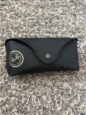 Ray-Ban Black Sunglasses Case with Gold Logo Seal